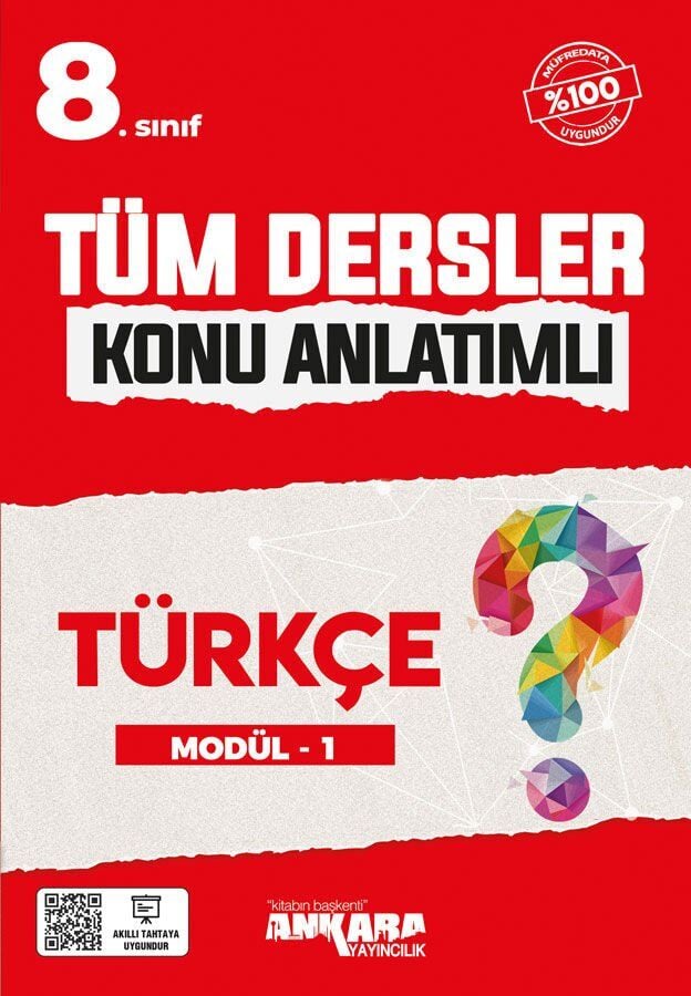 Ankara Yayınları 8. Sınıf Tüm Dersler Konu Anlatımlı Türkçe Modül 1