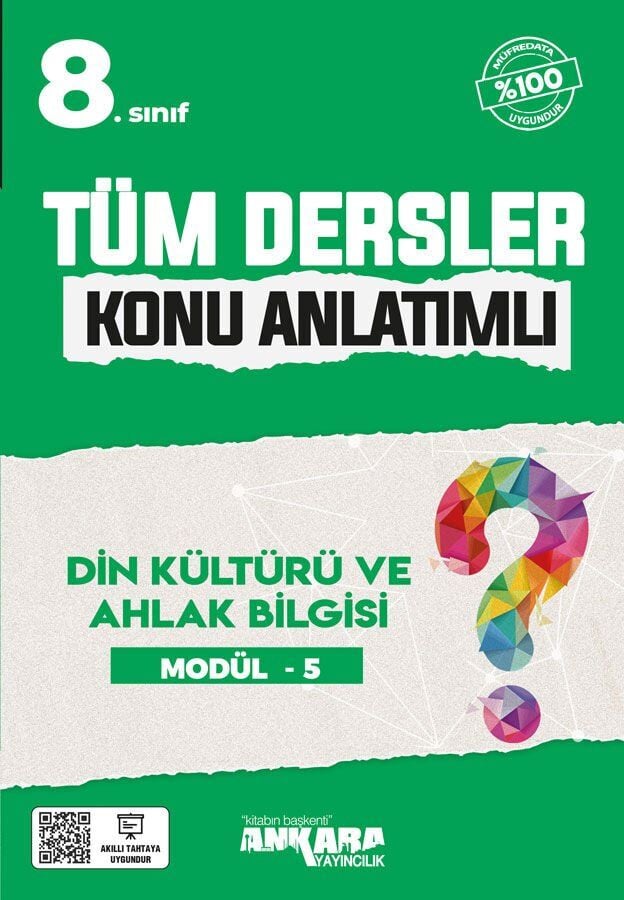 Ankara Yayınları 8. Sınıf Tüm Dersler Konu Anlatımlı Din Kültürü Modül 5