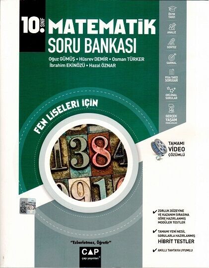 Çap Yayınları 10. Sınıf Fen Lisesi Matematik Soru Bankası