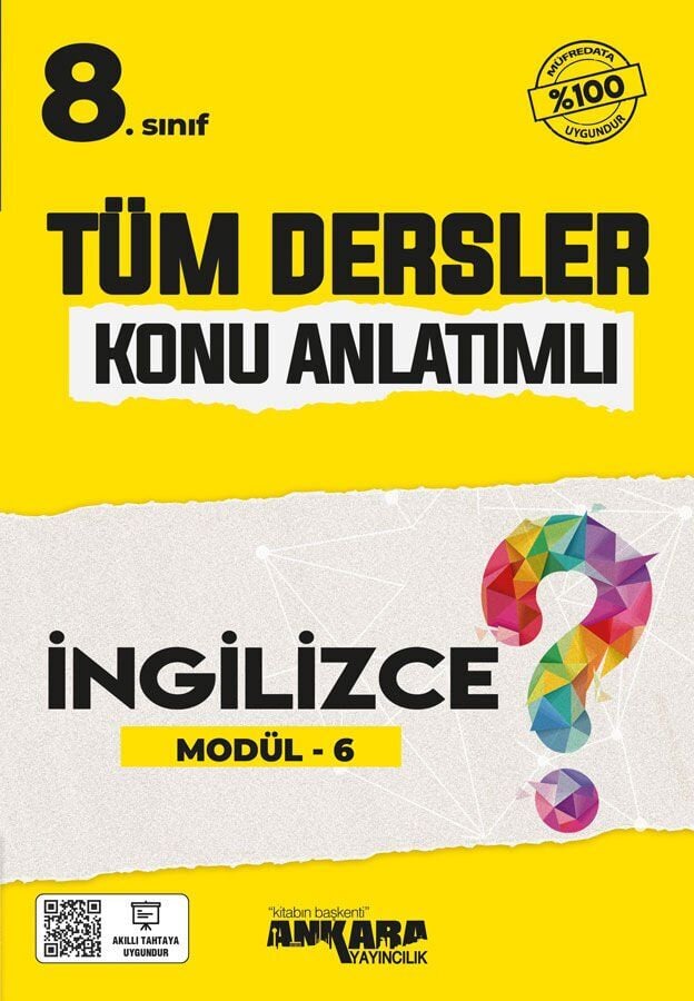 Ankara Yayınları 8. Sınıf Tüm Dersler Konu Anlatımlı İngilizce Modül 6