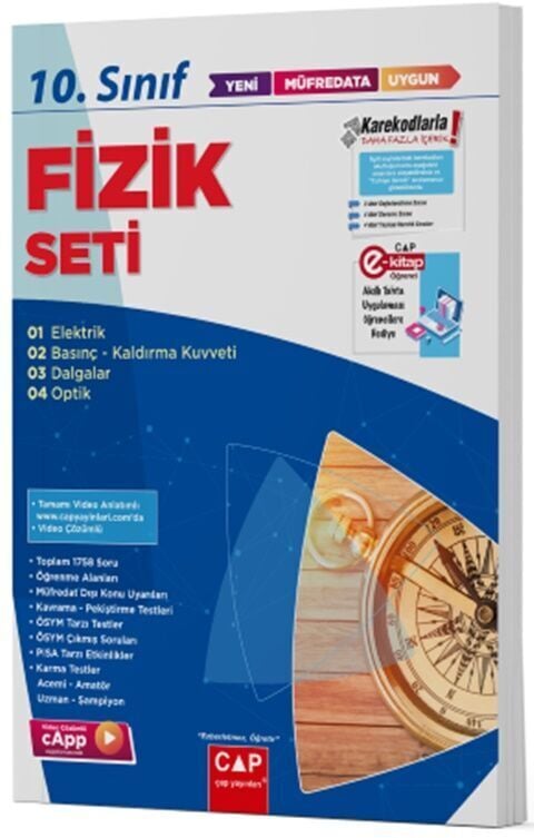 Çap Yayınları 10. Sınıf Set Anadolu Fizik