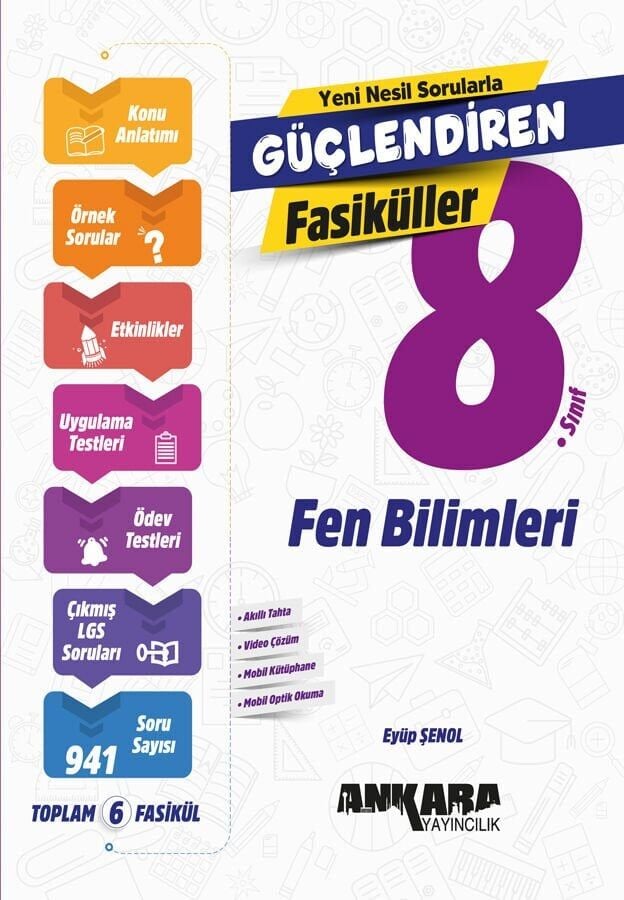 Ankara Yayınları 8. Sınıf Fen Bilgisi Fasikül Konu+Soru