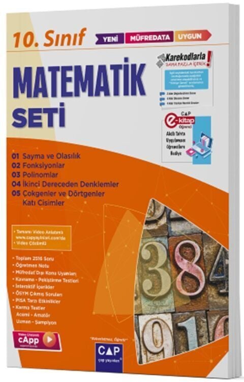 Çap Yayınları 10. Sınıf Set Anadolu Matematik