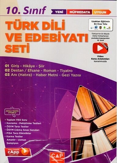 Çap Yayınları 10. Sınıf Set Anadolu T. Dili Edebiyatı