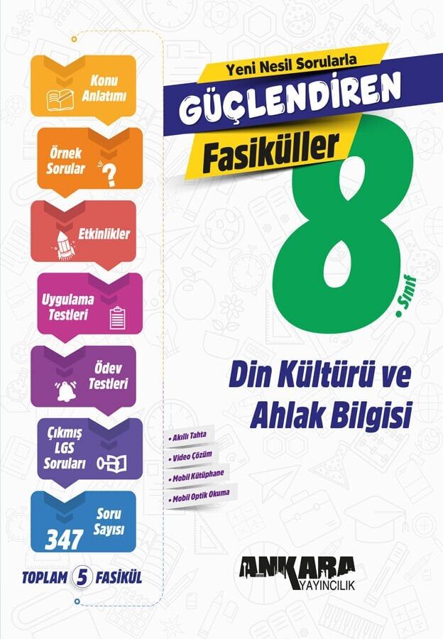 Ankara Yayınları 8. Sınıf Din Kültürü Ve Ahlak Bil. Fasikül Konu+Soru