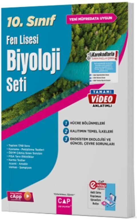 Çap Yayınları 10. Sınıf Set Fen Lisesi Biyoloji