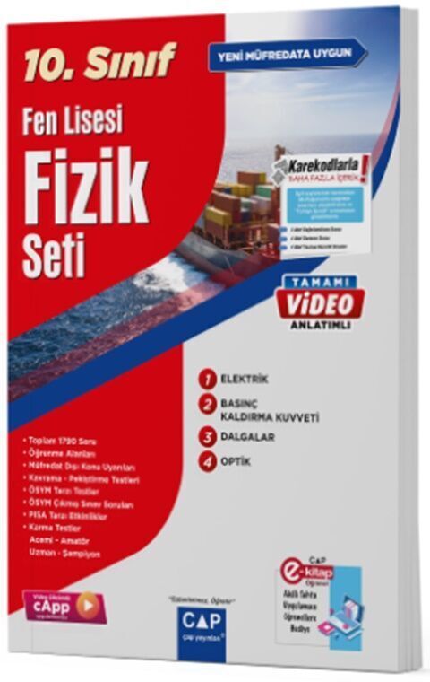 Çap Yayınları 10. Sınıf Set Fen Lisesi Fizik