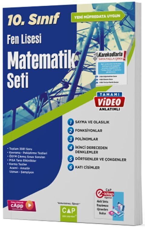 Çap Yayınları 10. Sınıf Set Fen Lisesi Matematik