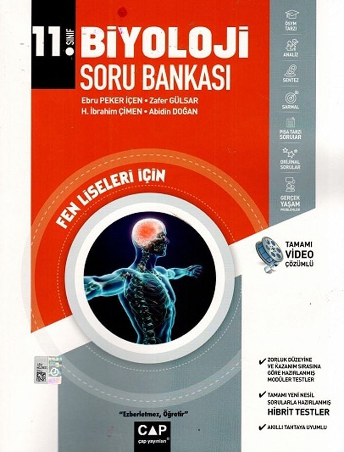 Çap Yayınları 11. Sınıf Fen Lisesi Biyoloji Soru Bankası