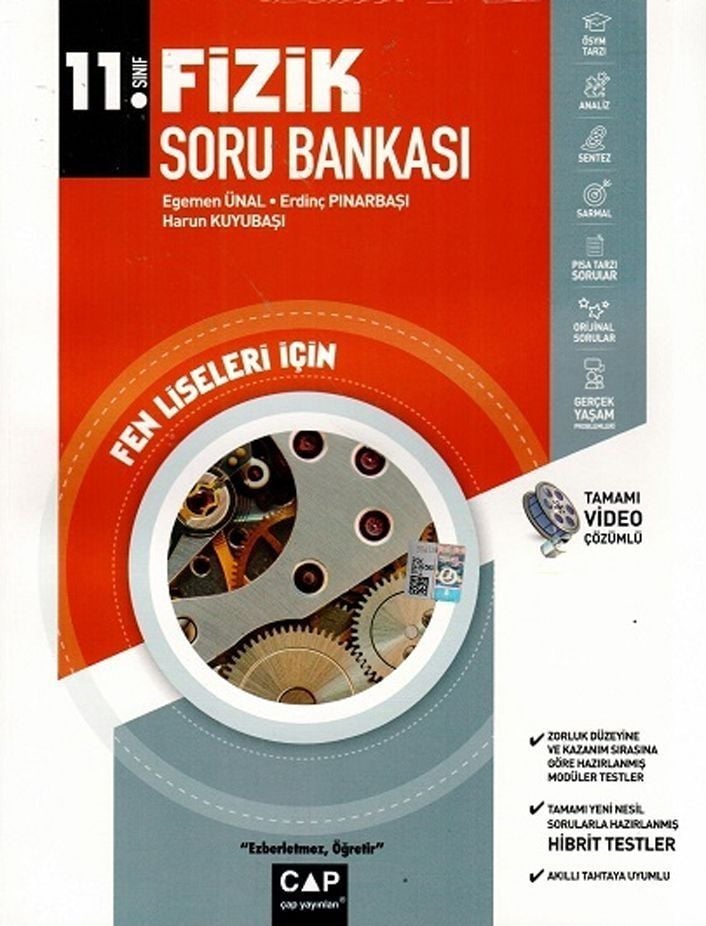 Çap Yayınları 11. Sınıf Fen Lisesi Fizik Soru Bankası