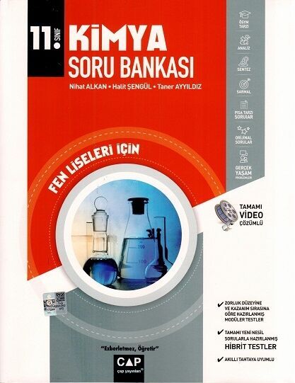 Çap Yayınları 11. Sınıf Fen Lisesi Kimya Soru Bankası