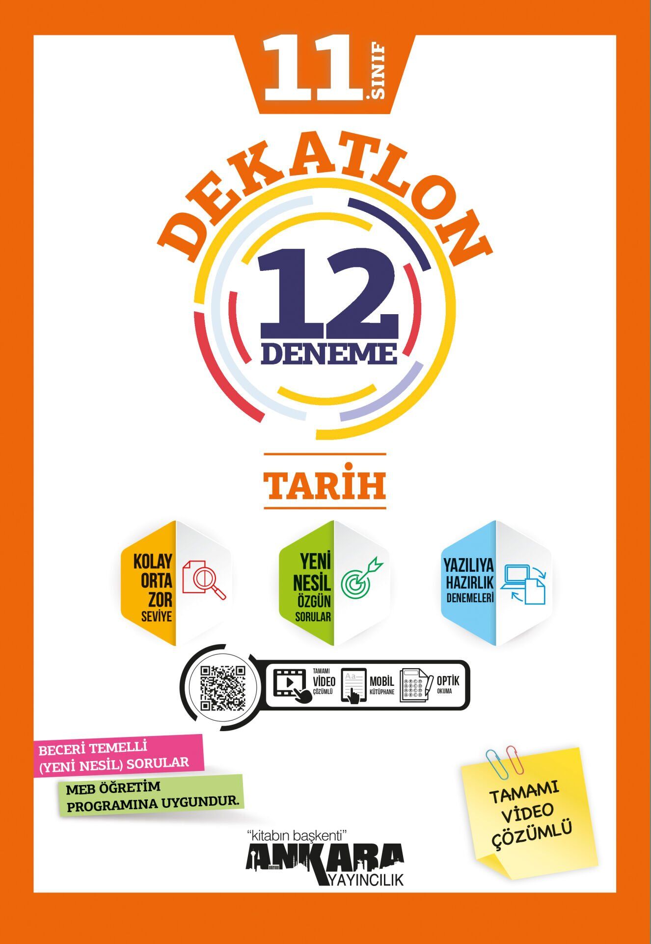 Ankara Yayınları 11. Sınıf Tarih Dekatlon 12 Li Deneme