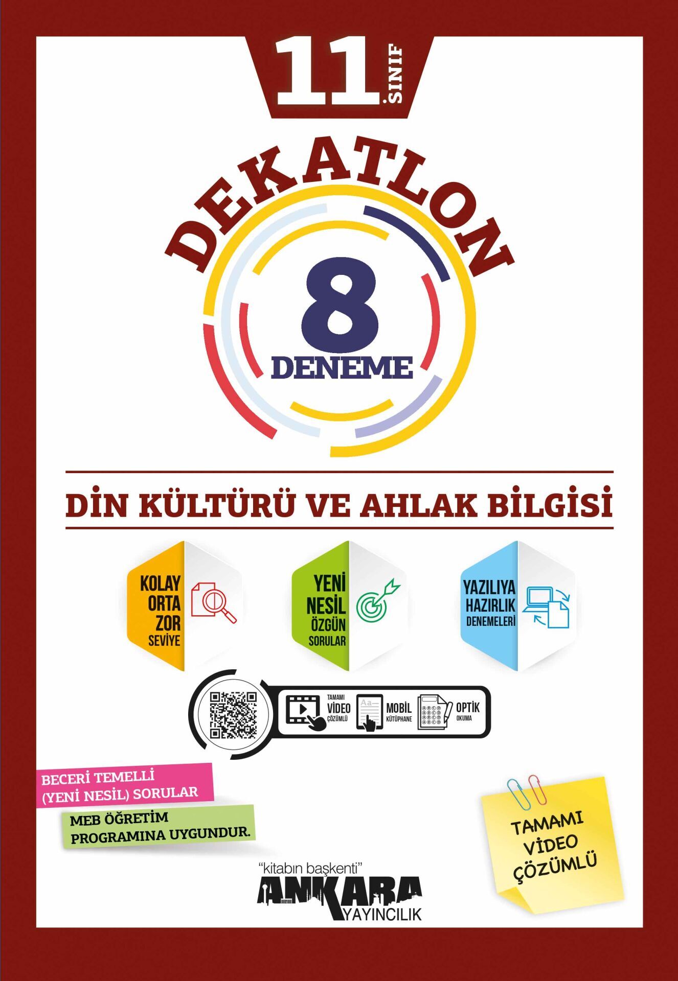 Ankara Yayınları 11. Sınıf Din Kültürü Dekatlon 12 Li Deneme