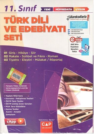 Çap Yayınları 11. Sınıf Set Anadolu T. Edebiyatı