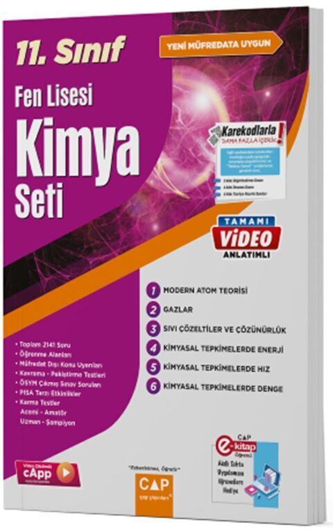 Çap Yayınları 11. Sınıf Set Fen Lisesi Kimya