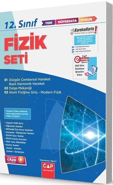 Çap Yayınları 12. Sınıf Set Anadolu Fizik