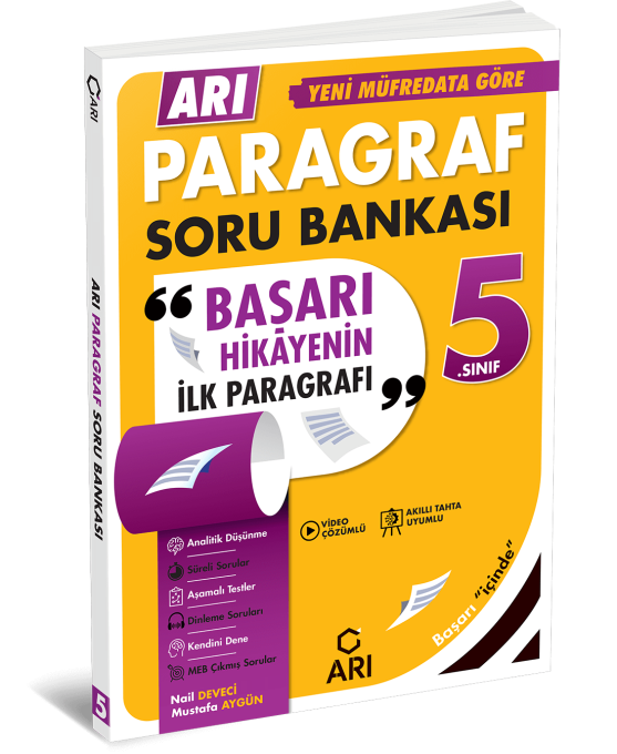 Arı Yayınları 5. Sınıf Paragraf Soru Bankası