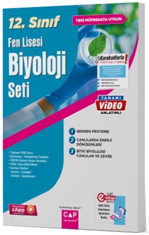 Çap Yayınları 12. Sınıf Set Fen Lisesi Biyoloji