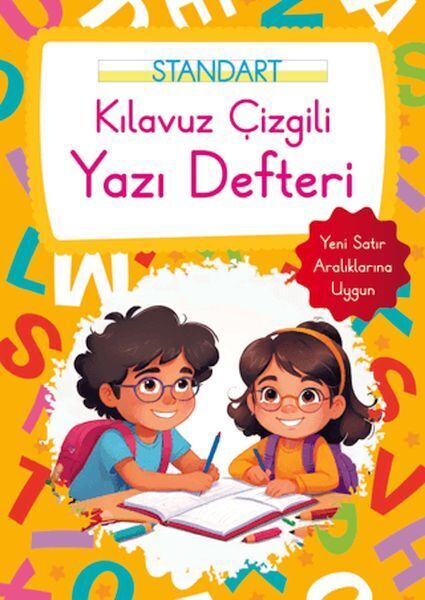 Kılavuz Çizgili Yazı Defteri Büyük Boy Turuncu