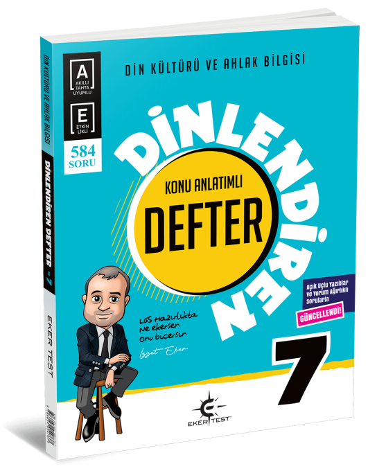 Arı Yayınları 7. Sınıf Eker Test Dinlendiren Defter