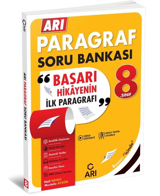 Arı Yayınları 8. Sınıf Paragraf Soru Bankası