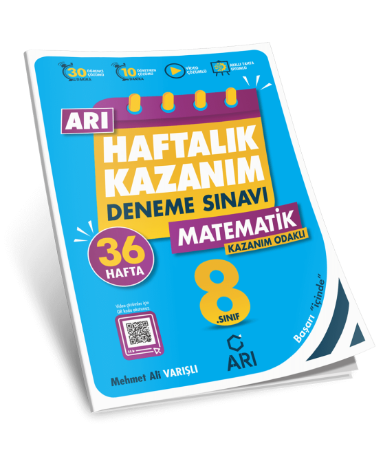 Arı Yayınları 8. Sınıf Matematik Haftalık Kazanım Deneme
