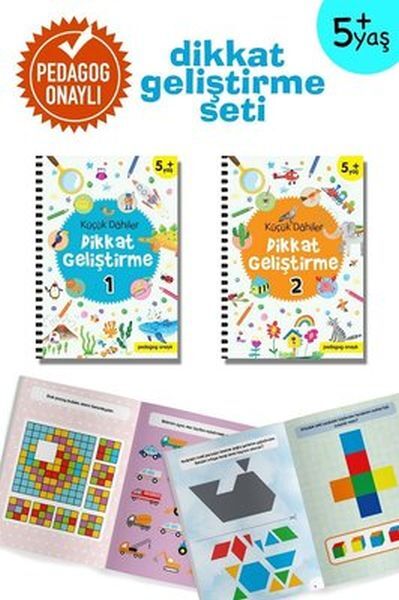 Küçük Dahiler Dikkat Geliştirme Seti 5 Yaş 2 Kitap Takım
