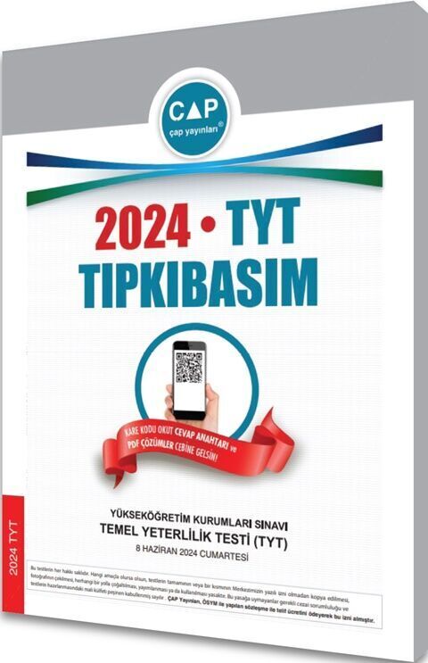 Çap Yayınları Tyt Tıpkı Basım 2024