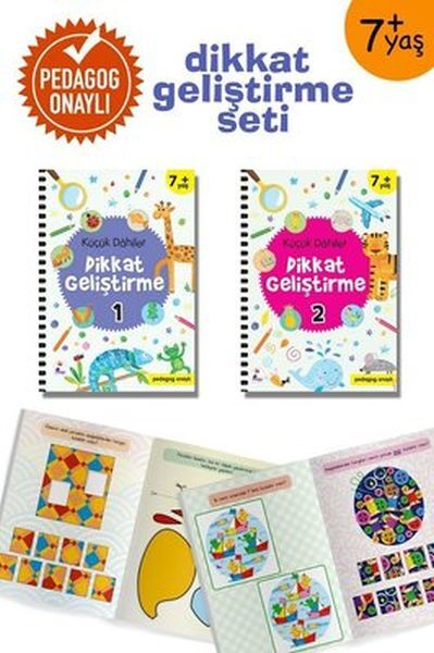 Küçük Dahiler Dikkat Geliştirme Seti 7 Yaş 2 Kitap Takım