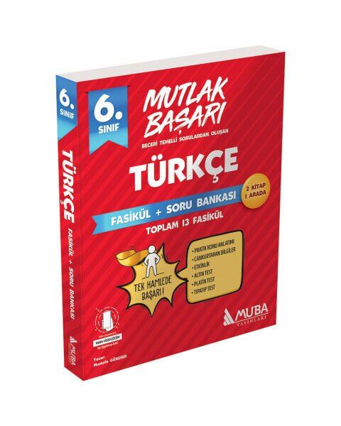 Muba Yayınları Mutlak Başarı 6.Sınıf Türkçe Fasikül + Soru Bankası