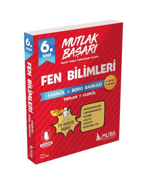 Muba Yayınları Mutlak Başarı 6.Sınıf Fen Bilimleri Fasikül + Soru Bankası
