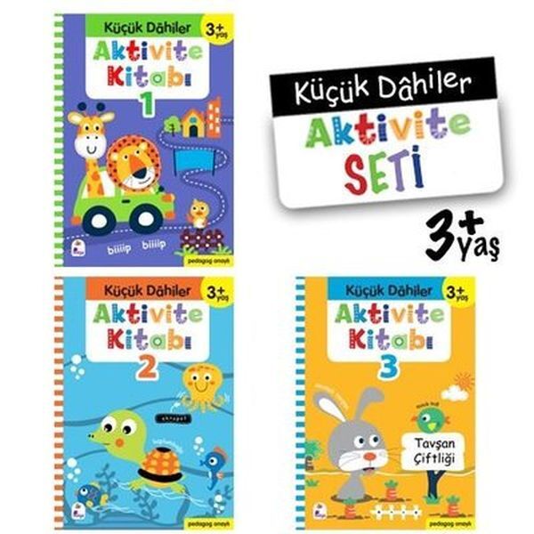 Küçük Dahiler Aktivite Seti 3 Yaş 3 Kitap Takım
