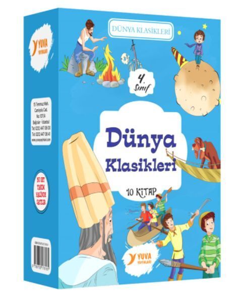 4. Sınıf Dünya Klasikleri Serisi 10 Kitaplık Set