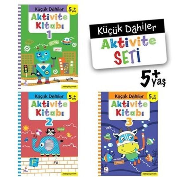 Küçük Dahiler Aktivite Seti 5 Yaş 3 Kitap Takım