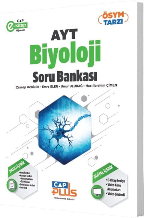 Çap Yayınları Ayt Plus Biyoloji Soru Bankası