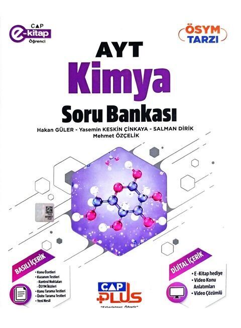 Çap Yayınları Ayt Plus Kimya Soru Bankası