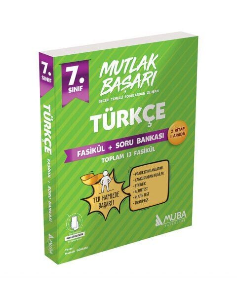 Muba Yayınları Mutlak Başarı 7.Sınıf Türkçe Fasikül + Soru Bankası