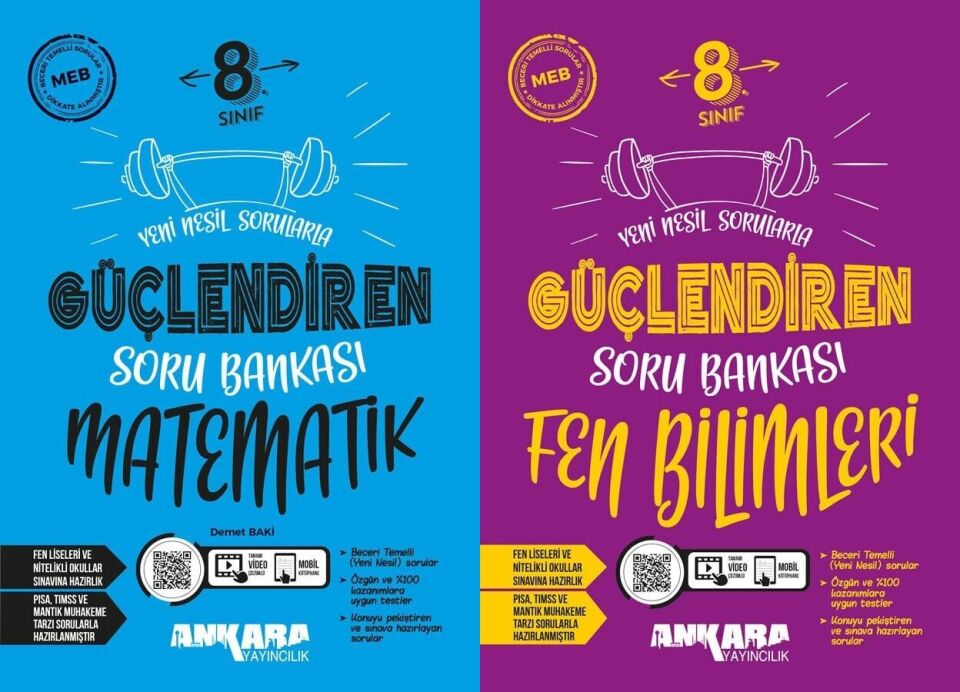 Ankara Yayınları 8. Sınıf Güçlendiren Soru Bankası Sayısal Set