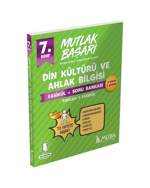 Muba Yayınları Mutlak Başarı 7.Sınıf Din Kültürü Fasikül + Soru Bankası