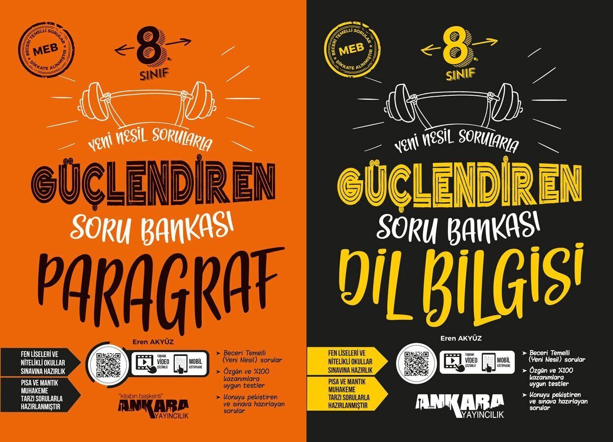 Ankara Yayınları 8. Sınıf Güçlendiren Soru Bankası Paragraf Set