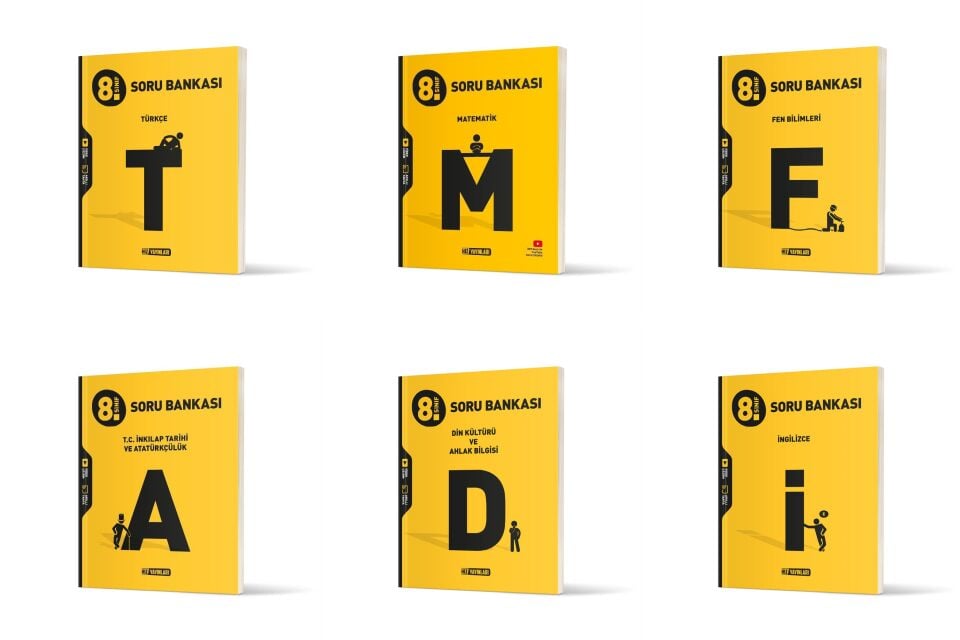 Hız Yayınları 8. Sınıf Tüm Dersler Soru Bankası 6 lı Set