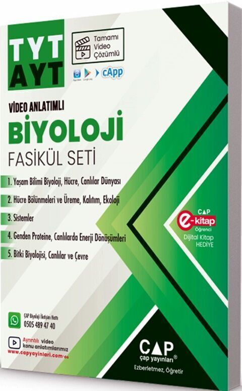 Çap Yayınları Tyt Ayt Set Biyoloji