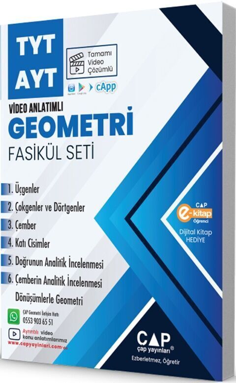 Çap Yayınları Tyt Ayt Set Geometri