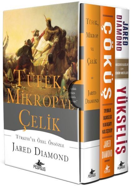 Tüfek Mikrop ve Çelik Üçlemesi 3 Kitap Kutulu, Ciltli