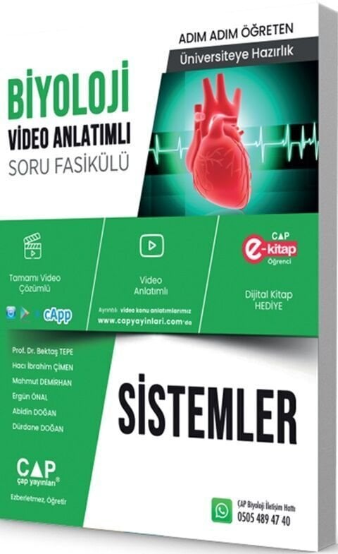 Çap Yayınları Biyoloji Konu Anlatımlı Soru Bankası Sistemler