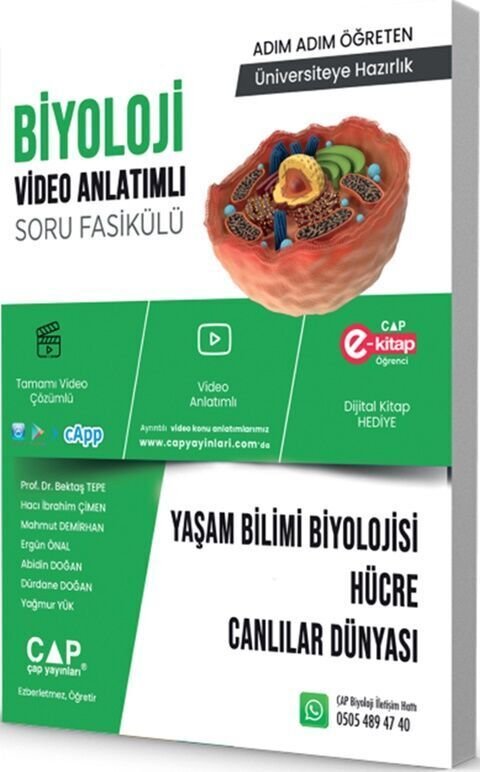 Çap Yayınları Biyoloji Konu Anlatımlı Soru Bankası Yaşam Bilimi