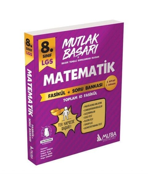 Muba Yayınları Mutlak Başarı 8.Sınıf Matematik Fasikül+Soru Bankası