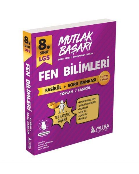 Muba Yayınları Mutlak Başarı 8.Sınıf Fen Bilimleri Fasikül + Soru Bankası