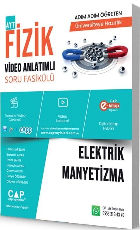 Çap Yayınları Fizik Konu Anlatımlı Soru Bankası Elektrik Manyetizma