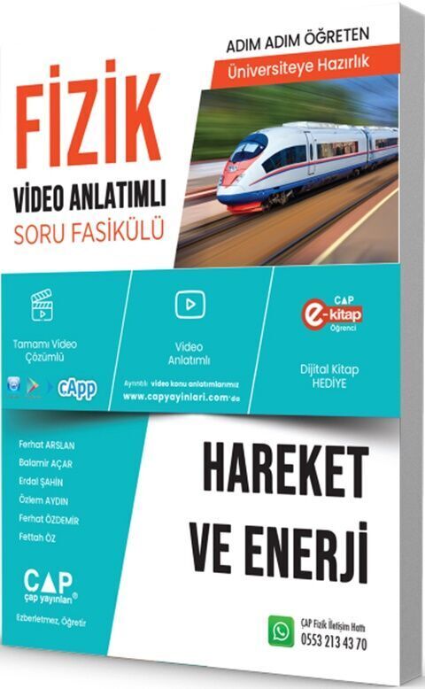 Çap Yayınları Fizik Konu Anlatımlı Soru Bankası Hareket Ve Enerji